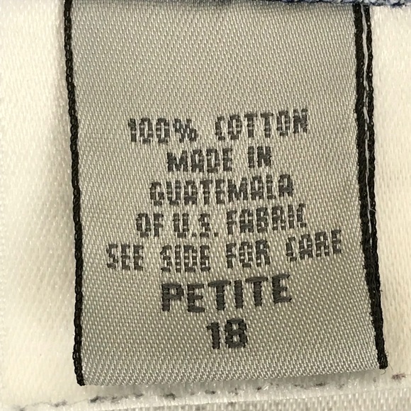 Eddie Bauer Capri Cropped Jean Size 18P Women Blue - Picture 7 of 8